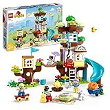 LEGO DUPLO 3-in-1 Baumhaus Spielzeug für Kleinkinder ab 3 Jahren, Mädchen und Jungen mit 4...