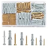 228 Stück Gipskartondübel mit Schrauben Dübel Set, Gipskartondübel für schwere Lasten mit...