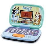 VTech Bluey Lernlaptop – Lerncomputer mit QWERTZ-Tastatur und Inhalten zu Formen, Buchstaben,...