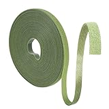 Yoosso 10m Pflanzenbinder Klettband, 10mm Pflanzenband Klettverschluss Selbstklebend Plant Ties...
