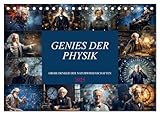 Genies der Physik (Tischkalender 2025 DIN A5 quer), CALVENDO Monatskalender