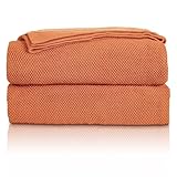 MYLUNE Home Baumwolldecke Strickdecke Öko-Tex 150x200cm Kuscheldecke 100% Baumwolle Sofadecke...