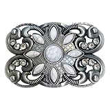 CHENNAN Vintage Türkis Gürtelschnalle für Damen und Herren 38mm Böhmischer Stil Western...