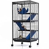 Kleintierkäfig,Käfige Laufställe Hamsterkäfig Mit Treppen Abnehmbarer Rampe,Nagerkäfig...