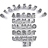 Ausstecher Ausstechformen Alphabet Buchstaben Zahlen für Kuchen-Set