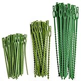 HXC 110 Stück Verstellbarer Pflanzenbinder Kunststoff-Kabelbinder-Set Twist Ties für Grüne...