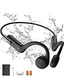 Kopfhörer Schwimmen, Knochenschall Bluetooth 5.3, Sport 32G-Speicher, IPX8 Wasserdicht,...