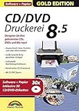 Markt & Technik CD/DVD Druckerei 8.5 mit Papier Vollversion, 1 Lizenz Windows Multimedia-Software, E