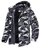 MAGCOMSEN Herren Outdoorjacke Winter Warm Skijacke Winddicht Wasserdicht Trekkingjacke Männer...