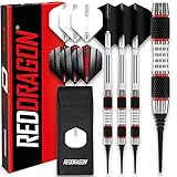 RED DRAGON Evo Softip 18g Barrel Weight 20g Full Weight - Tungsten Dartpfeile Set mit Flights,...