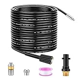 WADEO 30 m Hochdruck-Rohrreinigungsschlauch 180Bar / 2610 PSI, Pipe Unblocker mit Adapter, geeignet...