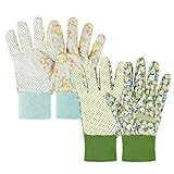 Ainiv Handschuhe für Garten, 2er Set Gartenhandschuhe, Antirutschbeschichtung Arbeitshandschuhe,...