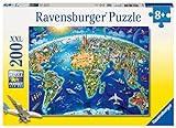 Ravensburger Kinderpuzzle - 12722 Große, weite Welt - Puzzle-Weltkarte für Kinder ab 8 Jahren, mit...