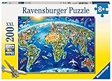 Ravensburger Kinderpuzzle - 12722 Große, weite Welt - Puzzle-Weltkarte für Kinder ab 8 Jahren, mit...