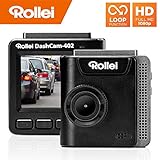 Rollei Dashcam 402 mit GPS und G-Sensor | Rechtskonforme Autokamera vorne | 1080p Full-HD |...