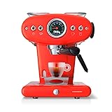 illy 60503 Kaffeemaschine X1 Anniversary Eco Mode mit Hyperespresso Kapseln, 220 V, Farbe Rot