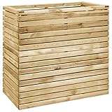 Gartenbeet, Blumenkästen，Garten-Hochbeete, Pflanzgefäße,Hochbeet 100×50×100 cm Imprägniertes...