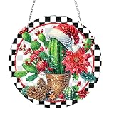 Christmas Hanging Diamond Art Kits for Adults, Acrylic 5D DIY Christmas Special Shape Hanging...