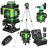 Kreuzlinienlaser mit Stativ, Multifunktionaler 4D-Laser mit 16 Linien,selbstnivellierende Maschine,...