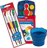 Faber-Castell - Farbkasten CONNECTOR mit 12 Farben, inklusive Deckweiß, 1 Stück (Mal-Set) inkl....