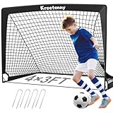 Tragbares Fußballtor für Kinder, 120 x 90 cm, 2 Stück, Fußballtornetz für Hinterhof,...