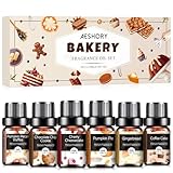 AESHORY Backöl Ätherische Öle Set 6x 10ML, Aromatherapie Duftöl für Diffuser, Kerzenherstellung...