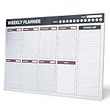 Grupo Erik Wochenplaner Block A4 Kalender Planer -Tischplaner A4 - Tischkalender ohne Datum -...