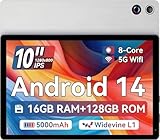Ainmel Tablet 10 Zoll (2025), Android 14 Tablet 10.36 Zoll Octa-Core,1280x800 IPS,16GB RAM 128GB ROM...