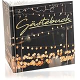 Gästebuch für Hochzeit Geburtstag Party - Hochzeitsgästebuch 21,5 x 21,5 cm - Mattes Hardcover...
