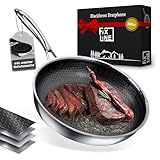 FIXLINE® Black Forest Brat & Schmorpfanne 28cm - kratzfeste Beschichtung ohne PFOA - extra hoher...