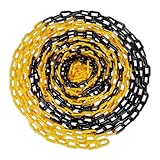 Relaxdays Absperrkette, 10 m, Kunststoff, Absperrung Baustelle, Parkplatz, Warteschlangen,...