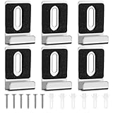 JJUNW 6 Stück Edelstahl Spiegelhalterung Wand, Spiegelhalterung Wand für Schwere Spiegel, U Winkel...