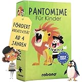 Rabano Art Pantomime für Kinder I Lernspiel & Geschenk für Mädchen und Junge I Spiele ab 4, 5, 6,...