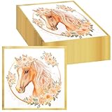 20 Stück Servietten Pferd Kindergeburtstag Geburtstag Deko, Pferde Thema Party Kindergeburtstag,...