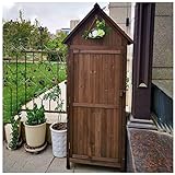 Terrassen-Werkzeugschrank Außenschrank Gartenschrank Mit Dachschräge Für Zuhause, Outdoor, Garage...