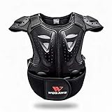 WOSAWE Kinder Motorradjacke Brustpanzer Weste-Schutz Motocross Enduro Sport mit Protektoren für...