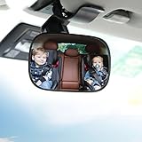 Rücksitzspiegel für Babys im Auto, 360° Schwenkbar Baby-Autospiegel, Autositz Rückspiegel mit...