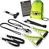 PREMIUM Schlingentrainer, Made in Germany, geprüft & zertifiziert, Slingtrainer Krafttraining Set...