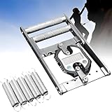 XUTNZA Rutschfester Griffstärketester, Edelstahl-Federgrifftrainer Mit 5 Federn + 1...