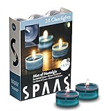 Spaas 24 Duftenden Clearlights, Teelichter mit durchsichtigem Halter, ± 4,5 Stunden - Mist of...