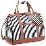 Lekesky Kleine Reisetasche Weekender Damen, Sporttasche mit Schuhfach, Großes Öffnungsdesign, 33L...