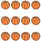 JKJF 12 Stück Basketball Patches Basketball Aufbügeln Bügelbild Basketball Aufnäher Applikation...