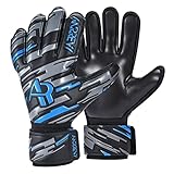 Anrrew Fußball Torwarthandschuhe mit Fingerschutz und doppeltem Handgelenkschutz. Torwarthandschuhe...