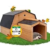 STAHLMANN® Igelhaus Winterfest[Made IN EU ] – Premium Igelfutterhaus (Made in Europe) –...