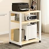 Verstellbarer rollender Druckerständer mit Ablagefach, mobiler CPU-Halterung, industrieller...
