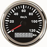 ELING Wasserdichte KM GPS Tacho Kilometerzähler 120KM/H Für Auto Motorrad Traktor Lkw Mit...