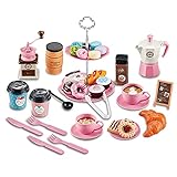NOOLY Teeservice Set für Kinder, Kinderküche Zubehör für Kinder Lerngeschenk Spielzeug für...