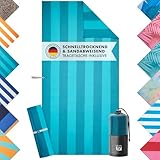 Blumtal Strandhandtuch 90x180 cm aus Mikrofaser - kompaktes und schnelltrocknendes...
