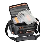 Savage Gear System Box Bag M (20x40x29cm) Ködertasche inkl. 3 Köderboxen & Ziplock Bags,...