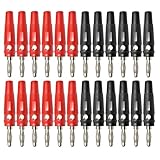 agogue 24 Stück Bananenstecker, Bananenstecker Lautsprecher Sehr Langlebig, Bananenstecker 4mm...